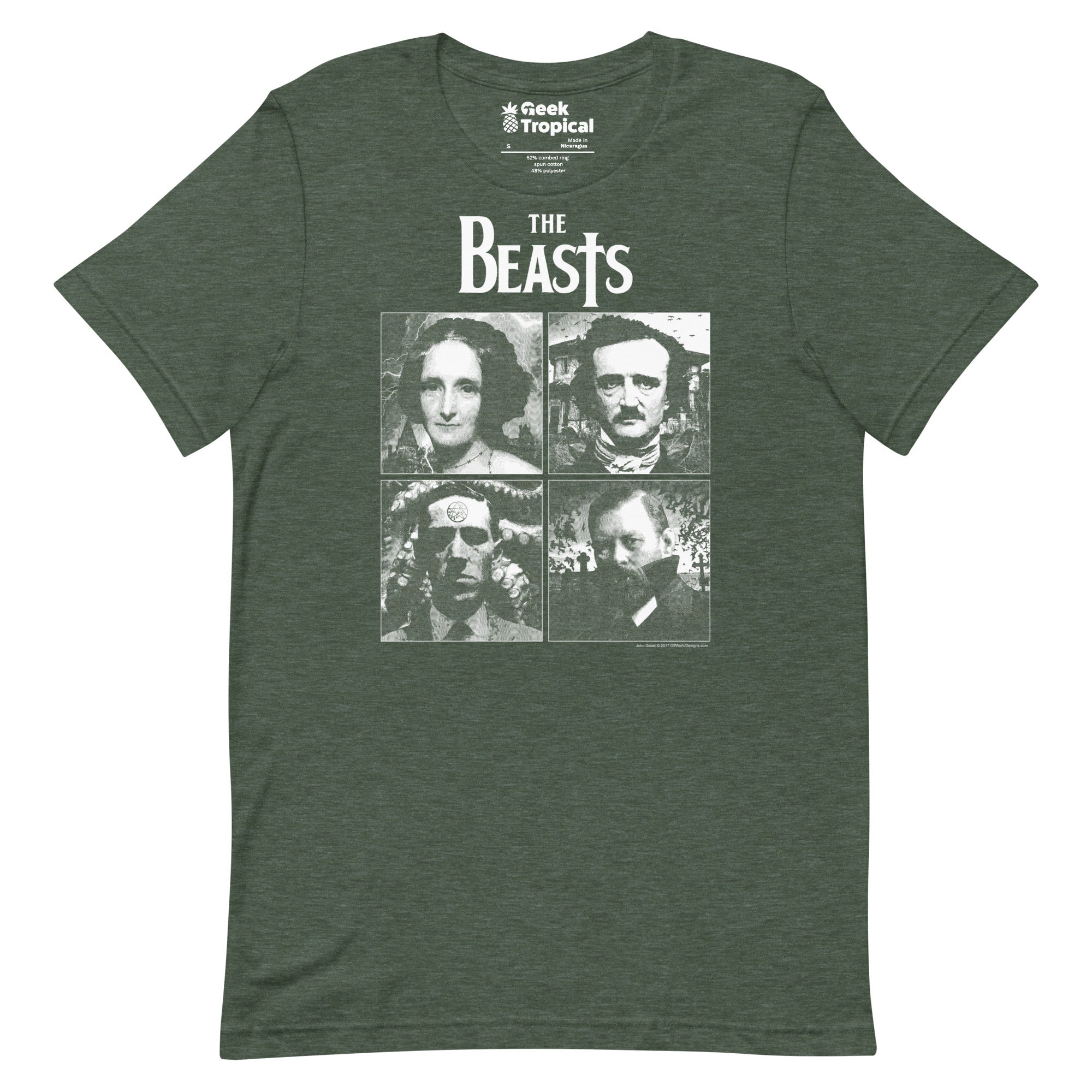 The Beasts t-shirt Geek Nerd Advertise to Meta Animal Patterns FLOW DESC WRITING