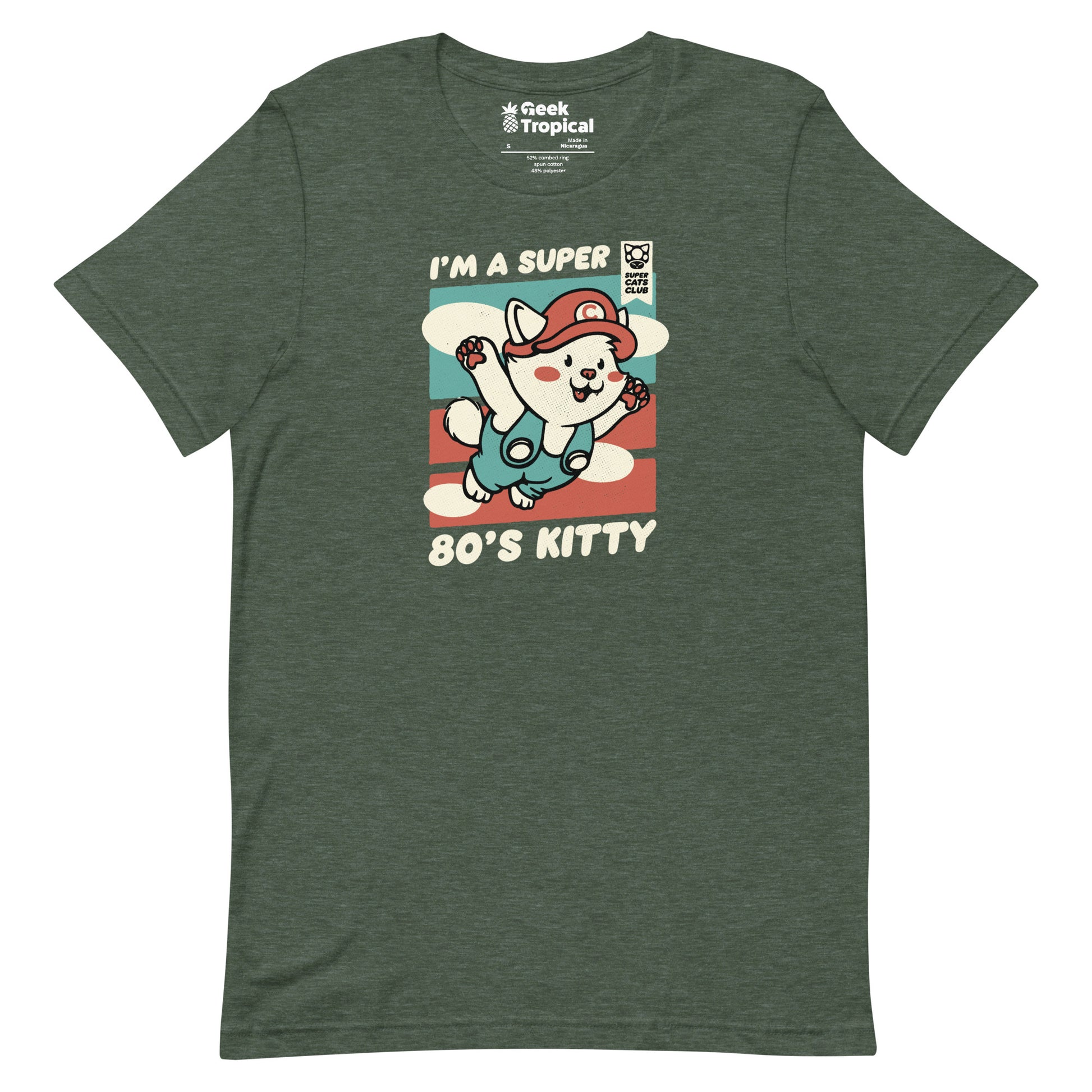 Vintage Kitty Video Game 80s T-Shirt Geek Nerd Advertise to Meta Animal Patterns Design by Tobe Fonseca