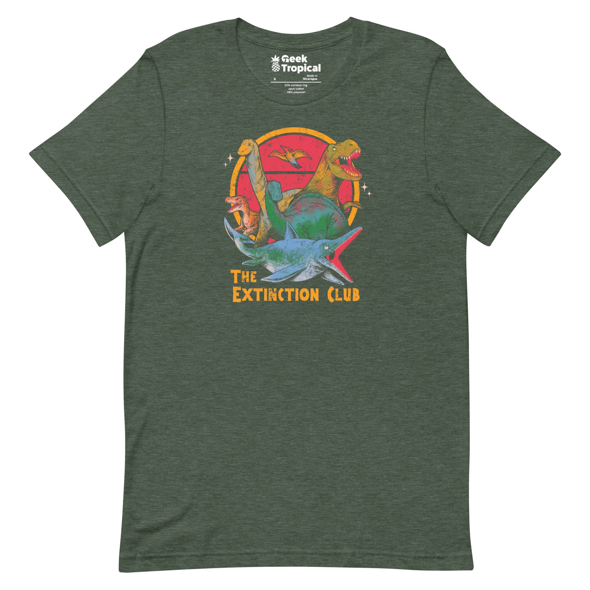 The Extinction Club T-Shirt Geek Nerd Advertise to Meta Design by Tobe Fonseca dinosaur print