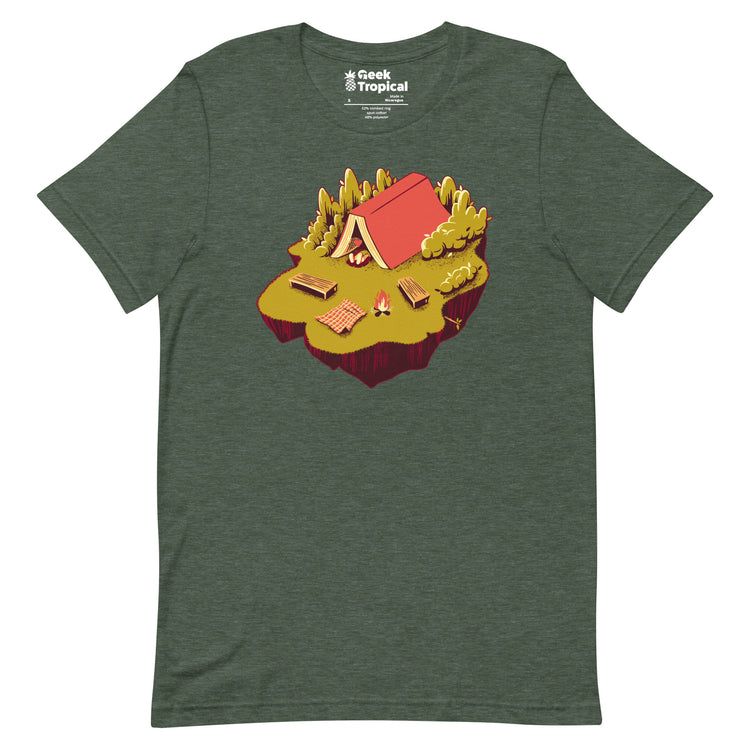 The Best Vacation Reading Book Camping T-Shirt Geek Nerd Advertise to Meta Book Prints Design by Tobe Fonseca