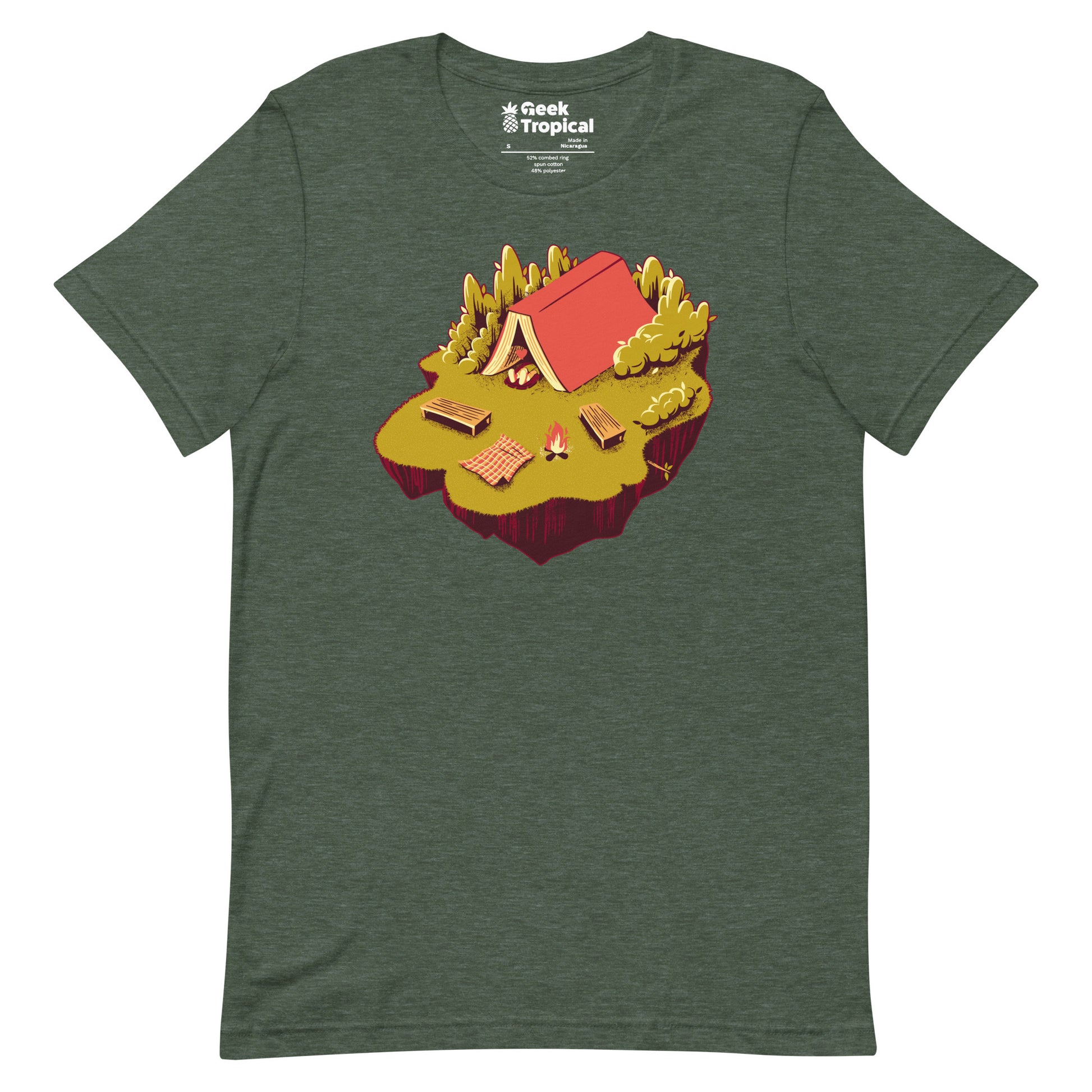 The Best Vacation Reading Book Camping T-Shirt Geek Nerd Advertise to Meta Book Prints Design by Tobe Fonseca