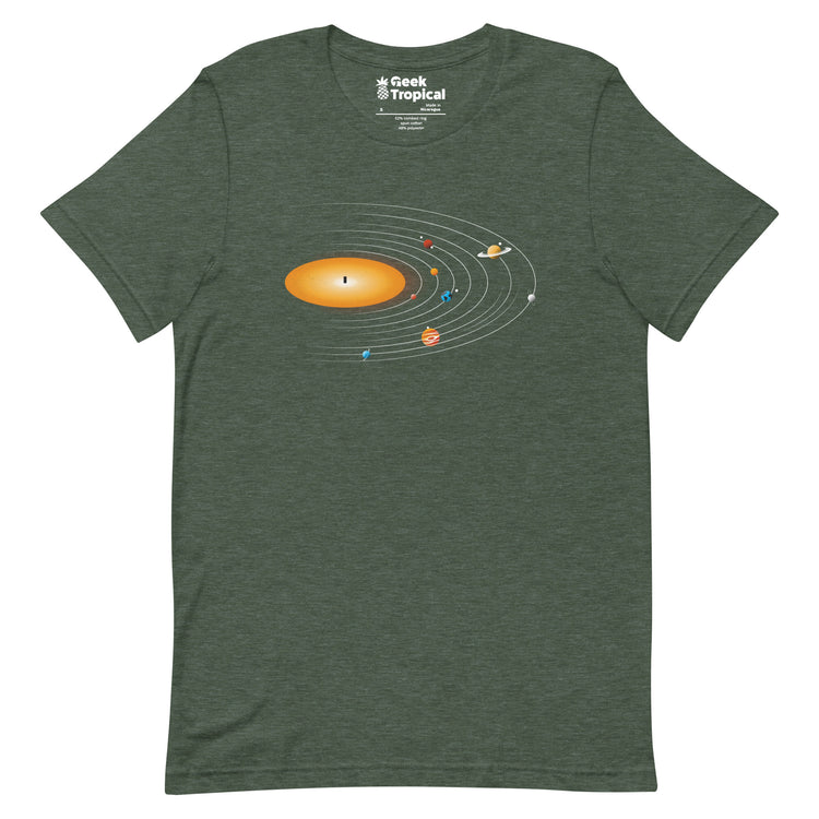 Solar System Vinyl Music T-Shirt Geek Nerd Advertise to Meta Design by Tobe Fonseca FLOW DESC WRITING