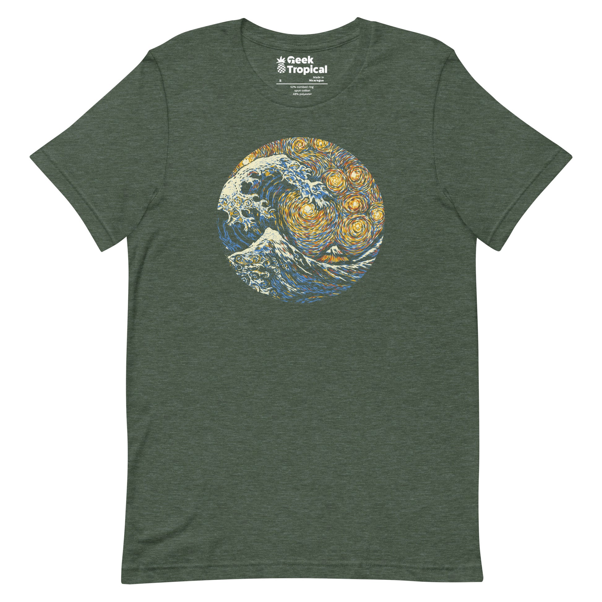 Kanagawa Wave The Starry Night T-Shirt 13