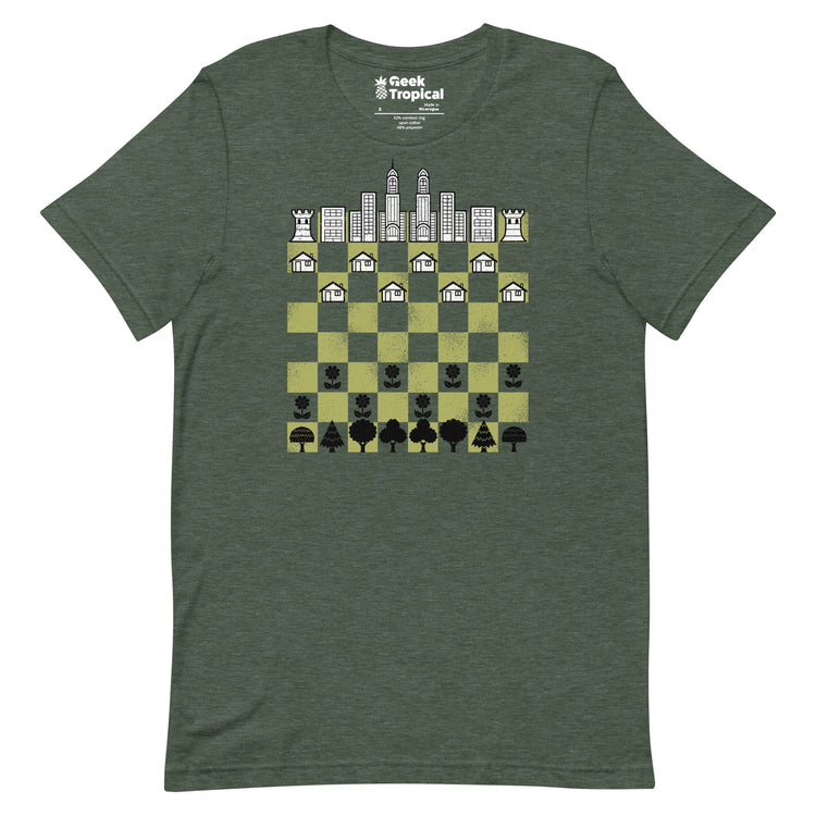 City Forest Chess Vintage Game T-Shirt Geek Nerd Advertise to Meta board game print Botany Print