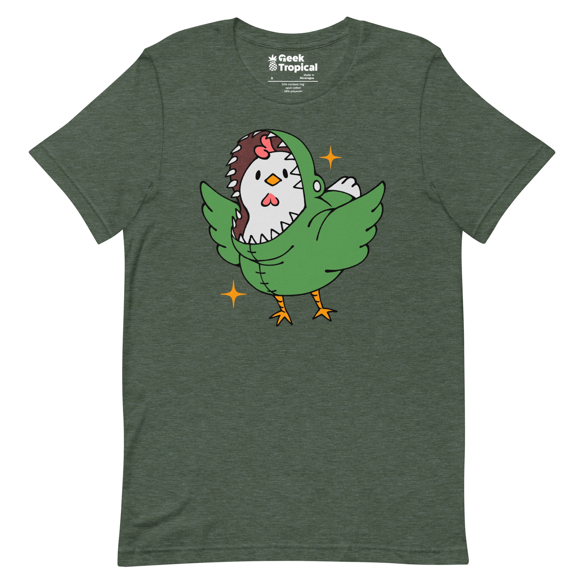 Chickenossauro Rex T-Shirt Geek Nerd Advertise to Meta Animal Patterns Design by Tobe Fonseca