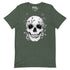 Floral Skull T-Shirt Geek Nerd Advertise to Meta Botany Print Design by Episodic Drawing