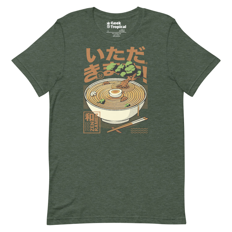 Bonsai Ramen Zen T-Shirt Geek Nerd Advertise to Meta Botany Print Design by Tobe Fonseca