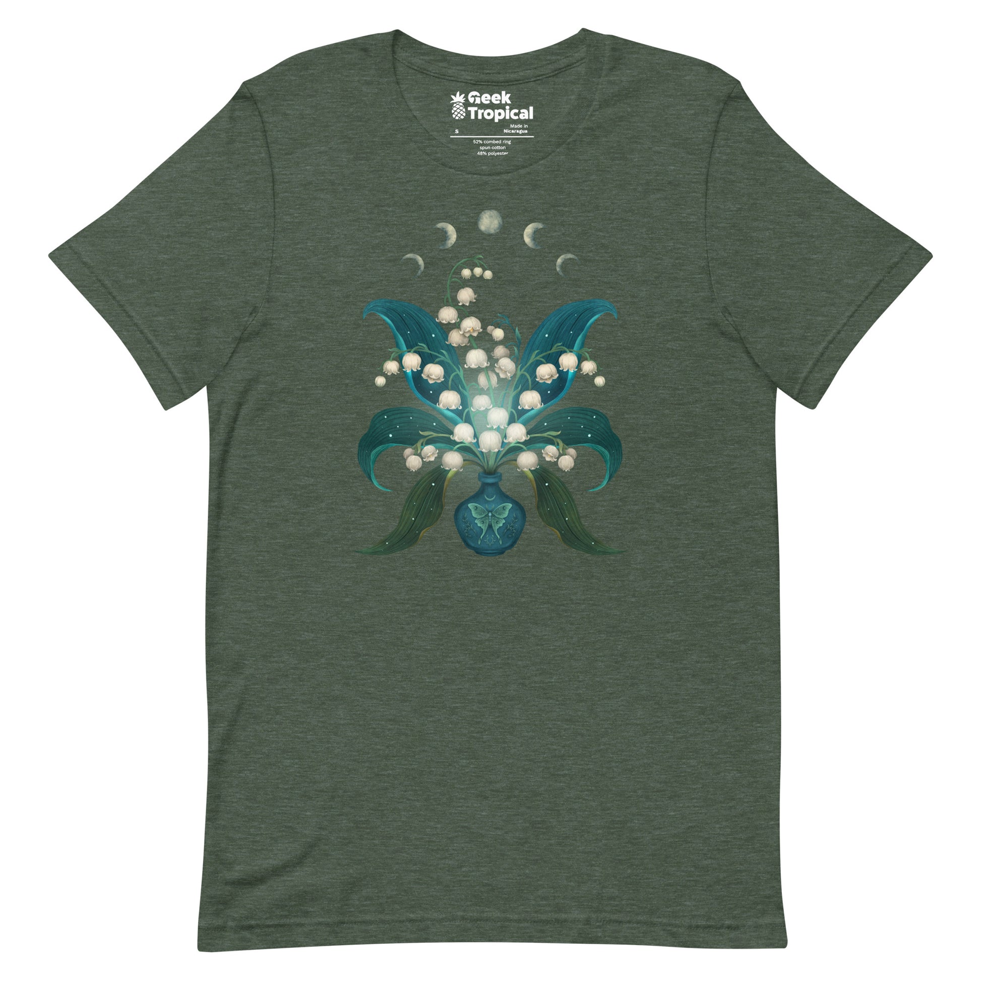 Lily Of The Valley T-Shirt Geek Nerd Advertise to Meta Botany Print Design by Episodic Drawing