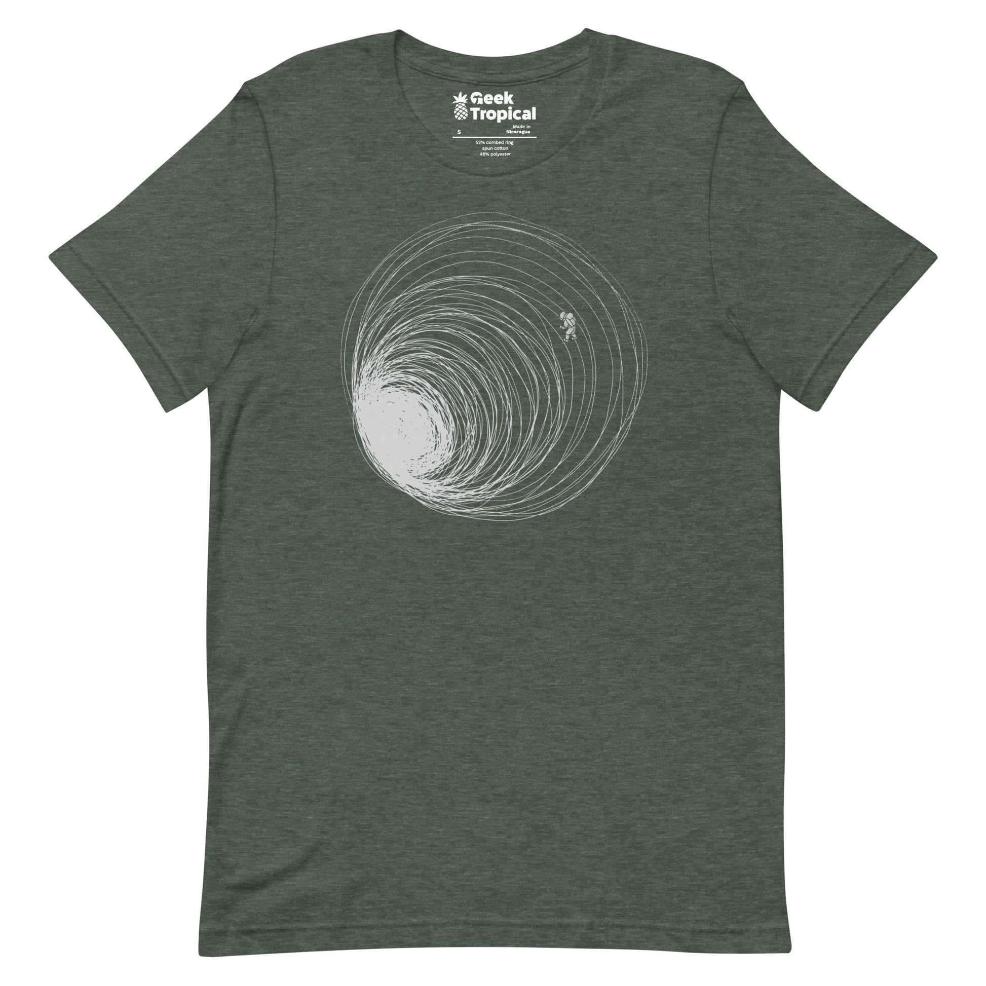 Black Hole Astronaut Lost in Space T-Shirt Geek Nerd Advertise to Meta Design by Tobe Fonseca FLOW DESC WRITING