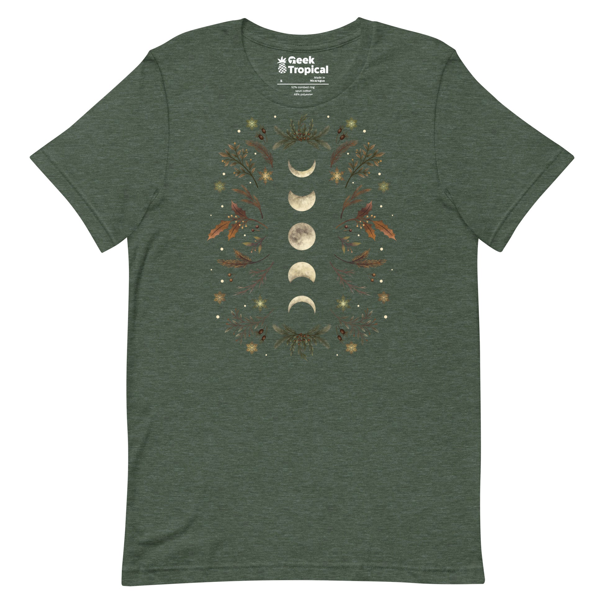 Moonlight Garden Winter Brown T-Shirt 12