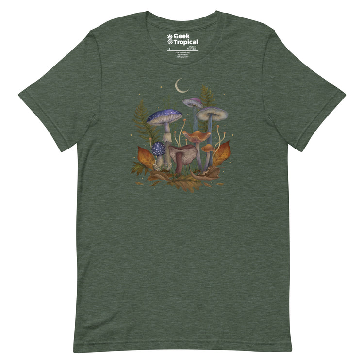 Mushroom Cover T-Shirt Geek Nerd Advertise to Meta Book Prints Botany Print