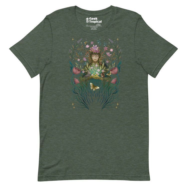 Spring Goddess T-Shirt Geek Nerd Advertise to Meta Botany Print Design by Episodic Drawing