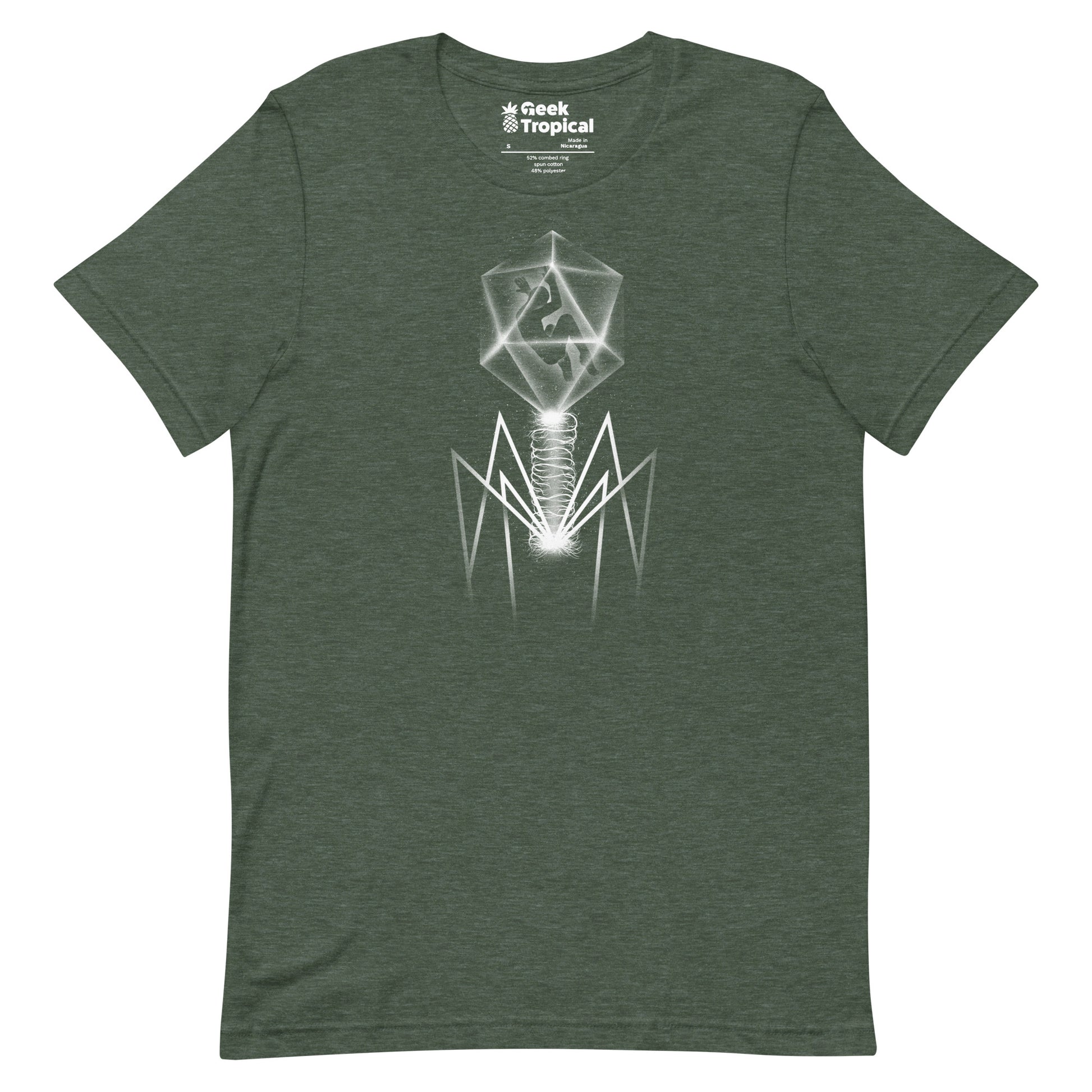 Bacteriophage T-shirt Geek Nerd Advertise to Meta Design by Tobe Fonseca FLOW DESC WRITING