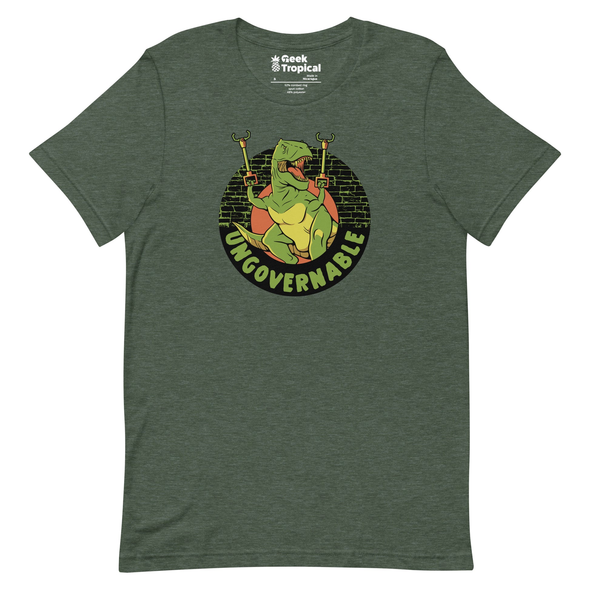 Become Ungovernable Funny Dinosaur T-Shirt Geek Nerd Advertise to Meta Animal Patterns Design by Tobe Fonseca