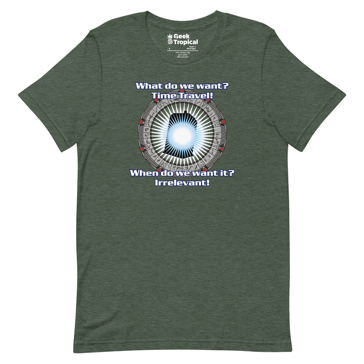 Time Travel T-Shirt Geek Nerd Advertise to Meta FLOW DESC WRITING Off World Designs
