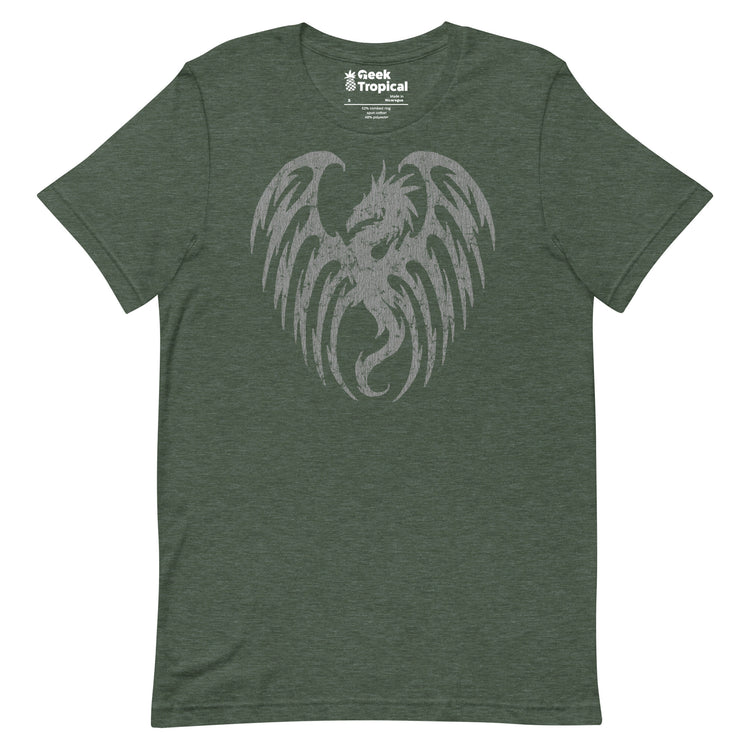 Oversized Dragon Shadow T-Shirt Geek Nerd Advertise to Meta Fantasy Prints FLOW DESC WRITING
