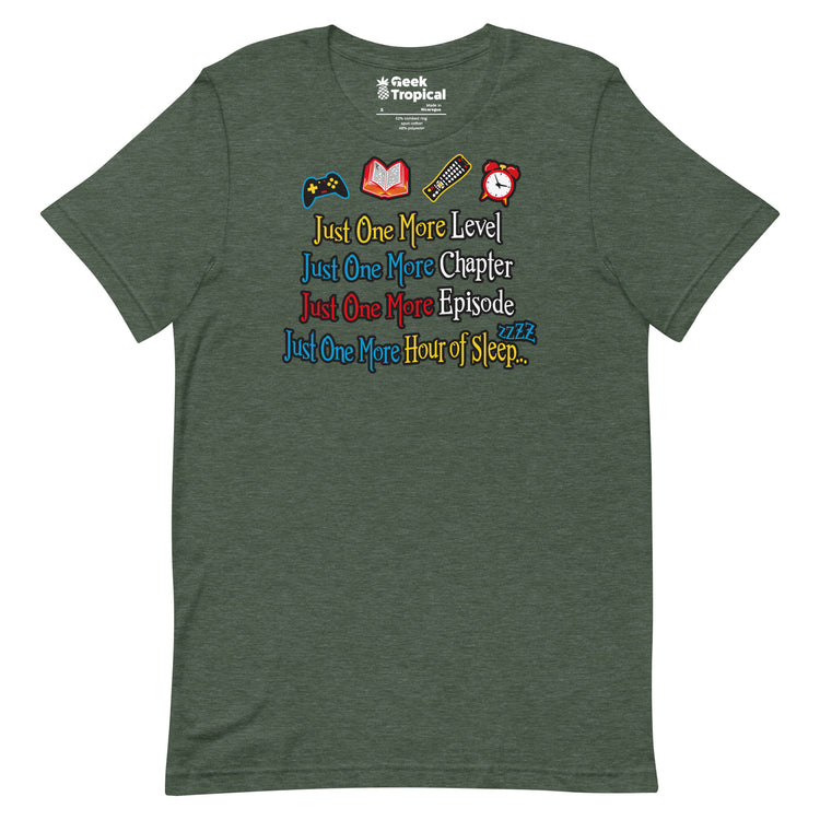 Just One More Nerd T-Shirt Geek Nerd Advertise to Meta Book Prints FLOW DESC WRITING
