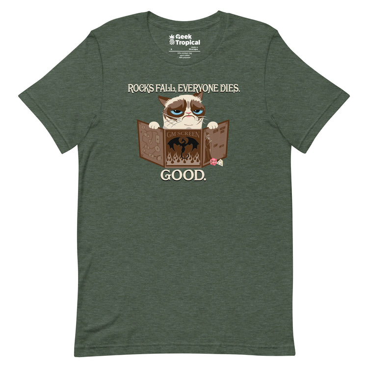 Grumpy Cat GM T-Shirt Geek Nerd Advertise to Meta Animal Patterns dnd & rpg print