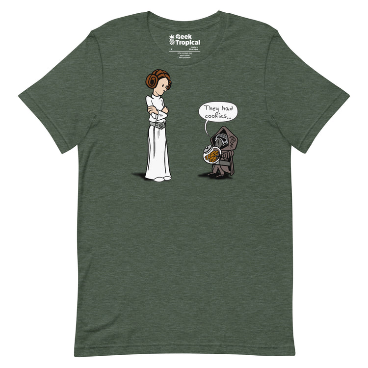 Darkside Cookies T-Shirt Geek Nerd Advertise to Meta Fantasy Prints FLOW DESC WRITING