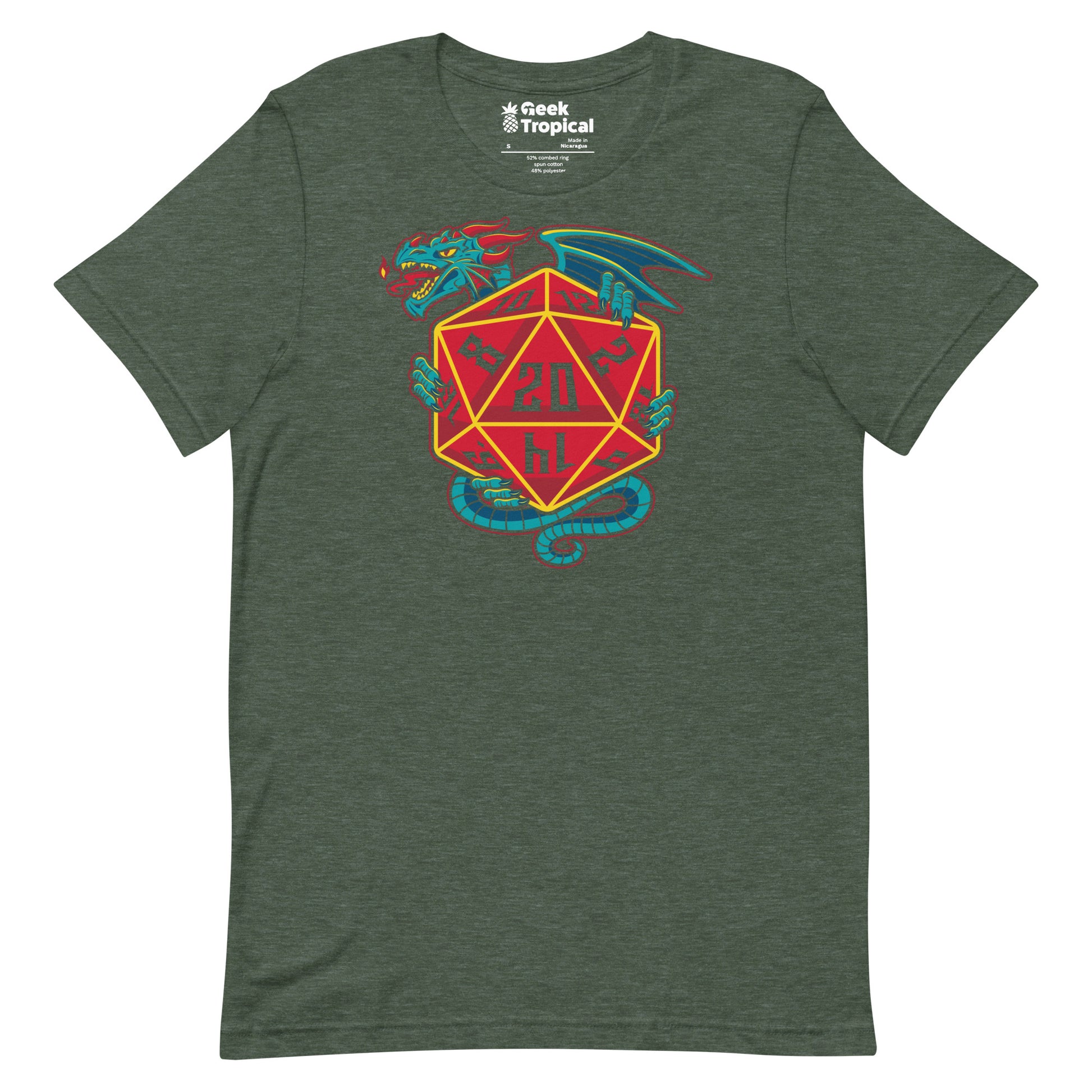 D20 Dice Dragon T-Shirt 11