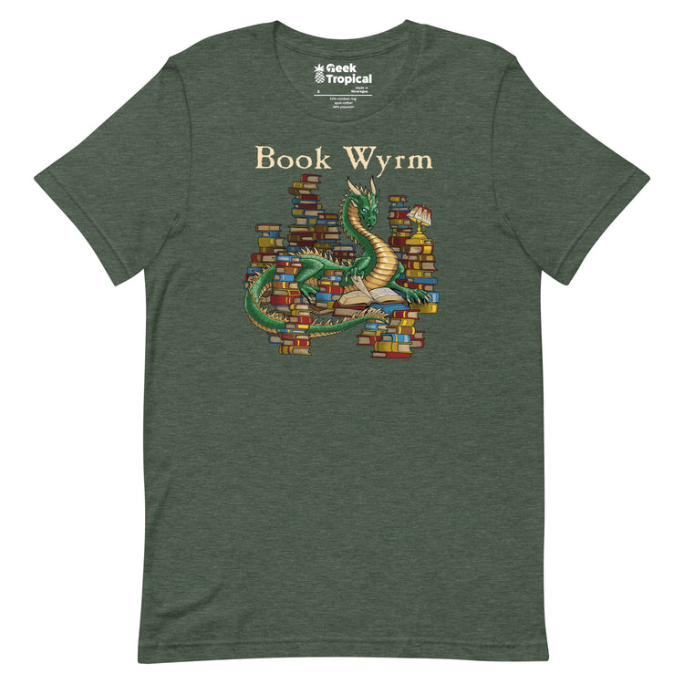 Book Wyrm T-Shirt Geek Nerd Advertise to Meta Book Prints Fantasy Prints