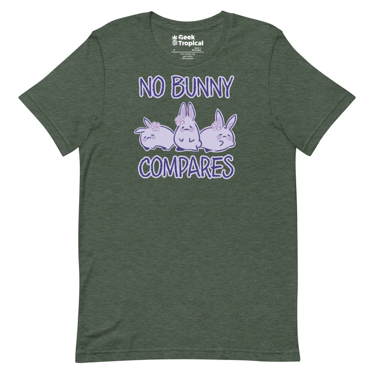 No Bunny Compares T-Shirt Geek Nerd Advertise to Meta Animal Patterns Design by Ardi Tong