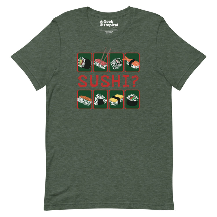 Sushi T-Shirt Geek Nerd Advertise to Meta Design by Claire Murphy Elle