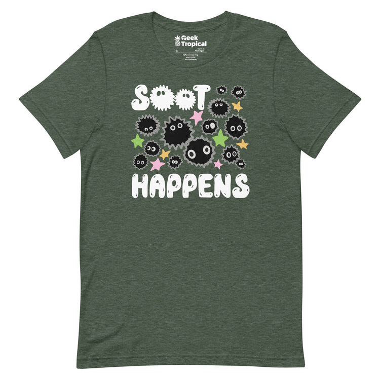 Soot Happens Sootsprites Anime T-Shirt Geek Nerd Advertise to Meta Anime Design by Heather Davenport