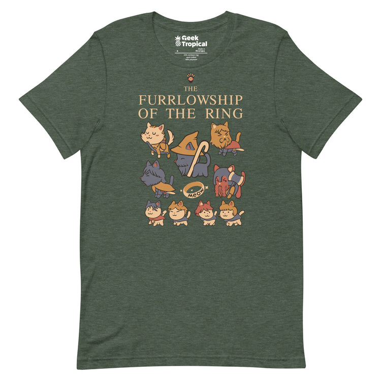 The Furrlowship of the Ring T-Shirt Geek Nerd Advertise to Meta Animal Patterns Book Prints