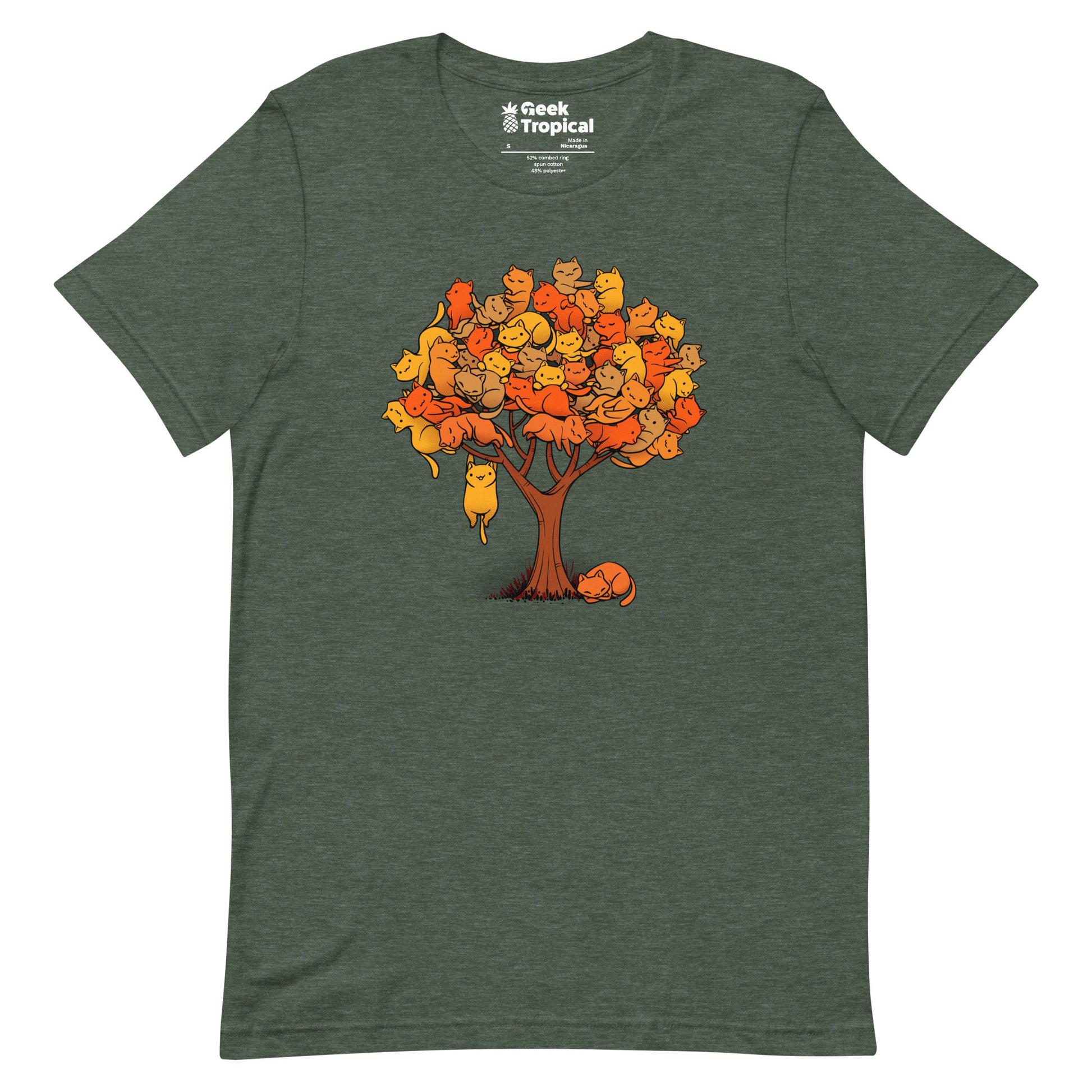 Autumn Cat Tree T-Shirt 13