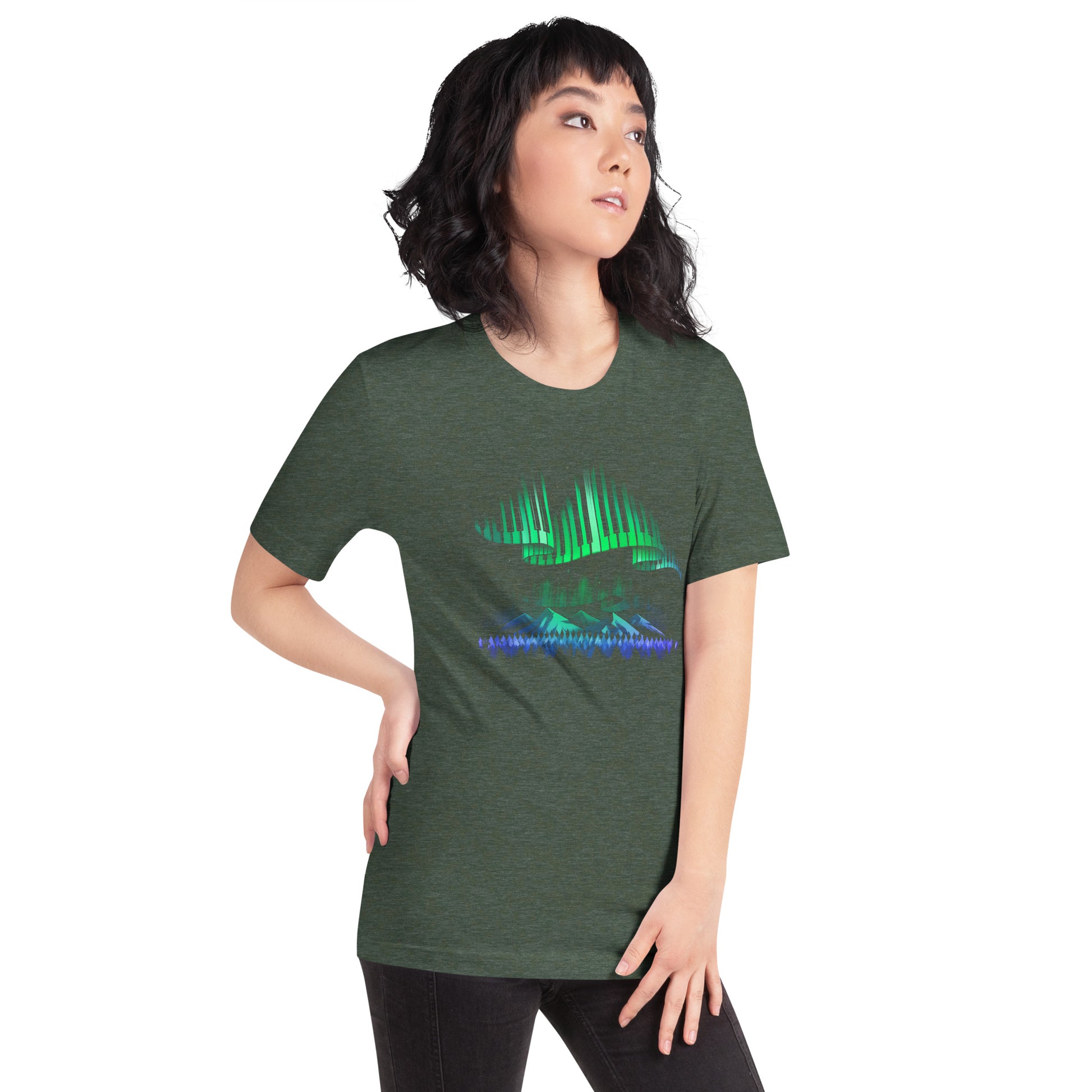 Aurora Borealis Song T-shirt Geek Nerd Advertise to Meta Design by Tobe Fonseca FLOW DESC WRITING