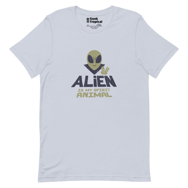 Alien Spirit Animal T-Shirt Geek Nerd Design by Tobe Fonseca FLOW DESC WRITING Funny Prints