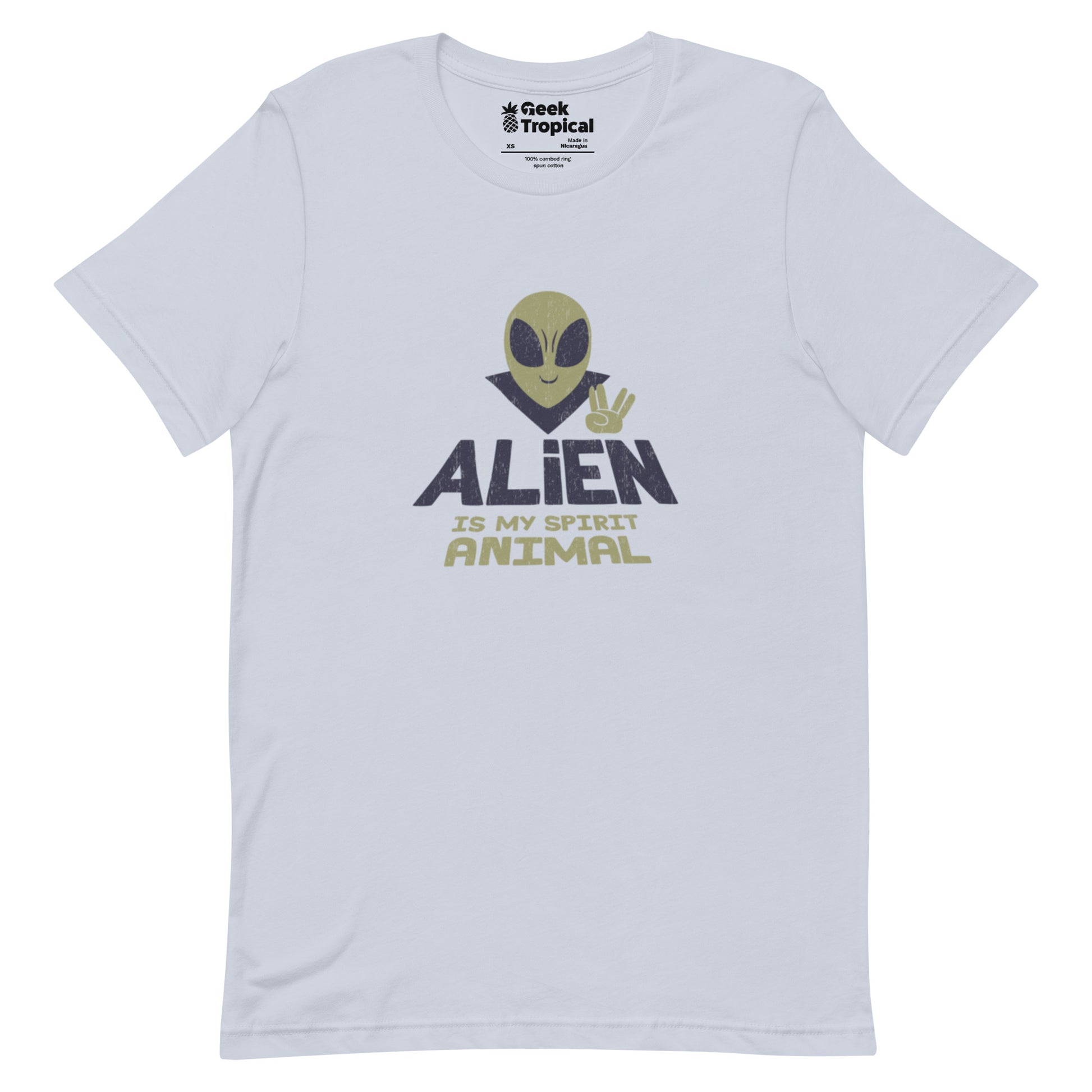 Alien Spirit Animal T-Shirt Geek Nerd Design by Tobe Fonseca FLOW DESC WRITING Funny Prints
