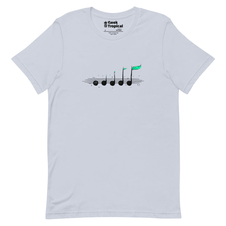 Biosphere Music Notes T-Shirt Geek Nerd Design by Tobe Fonseca FLOW DESC WRITING music print
