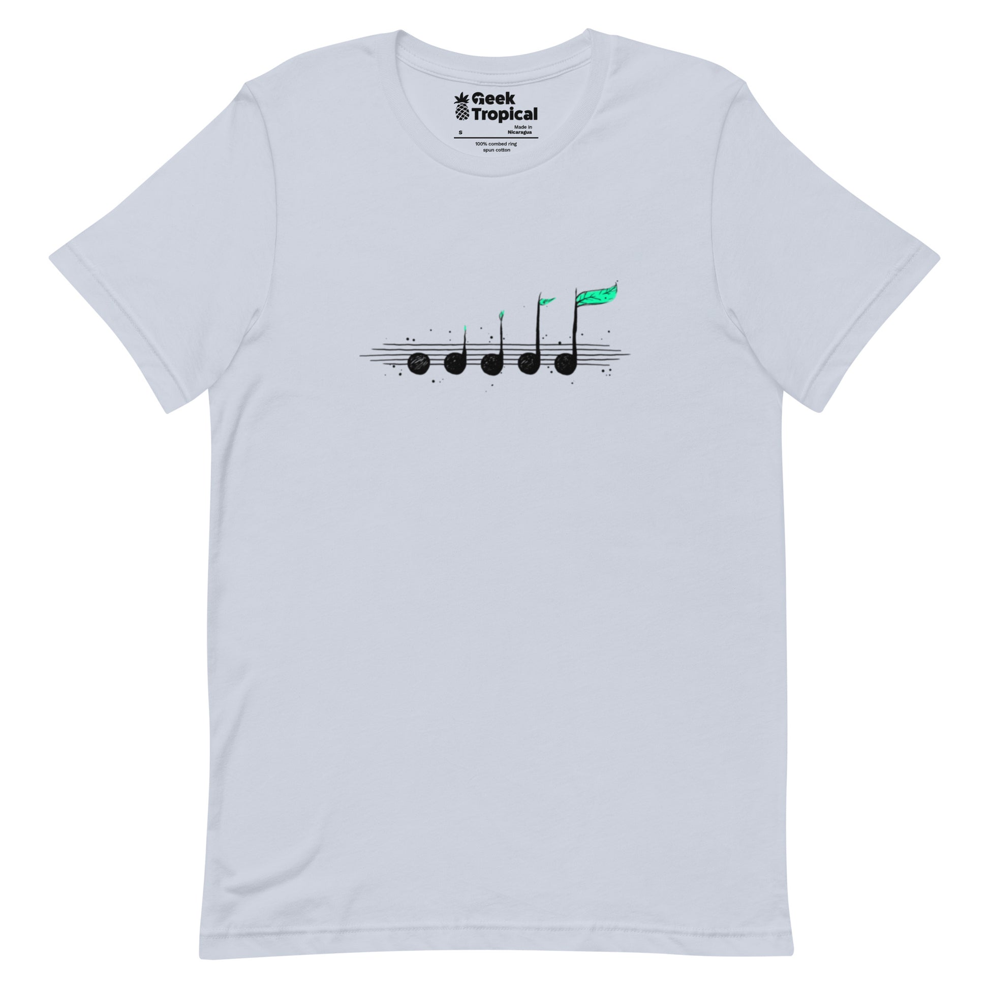 Biosphere Music Notes T-Shirt Geek Nerd Design by Tobe Fonseca FLOW DESC WRITING music print