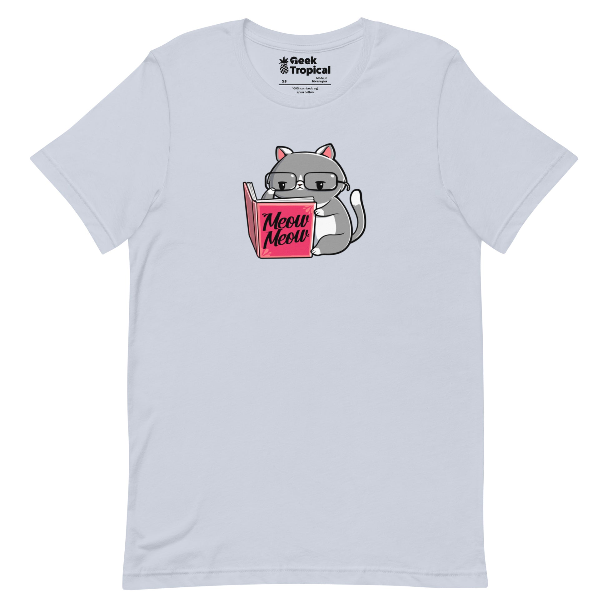 Books For Cats T-Shirt Geek Nerd Animal Patterns Book Prints Design by Tobe Fonseca