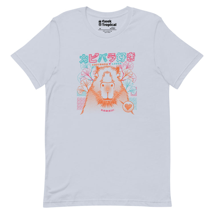 Capybara Neon Ramen T-Shirt Geek Nerd Animal Patterns Anime Design by Tobe Fonseca
