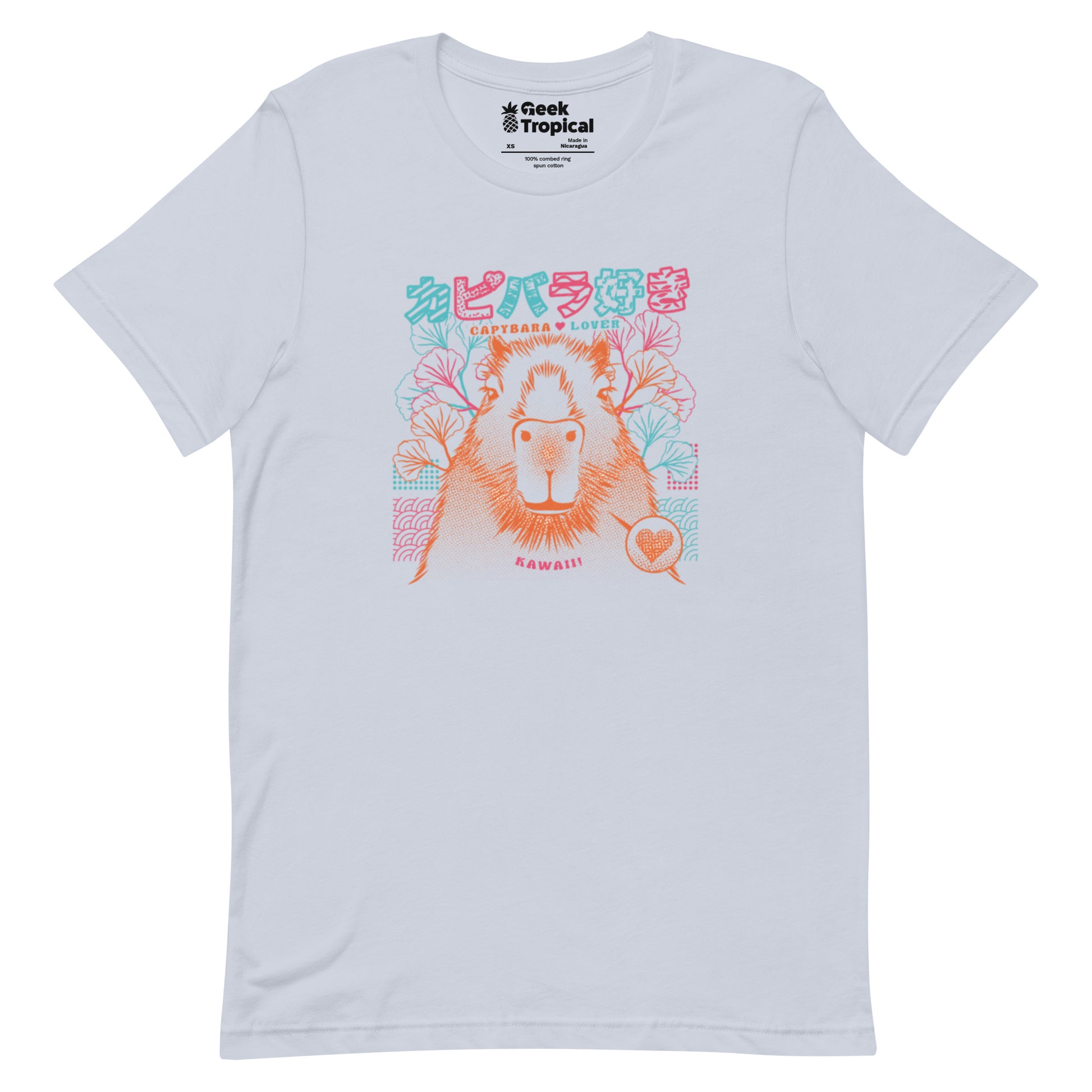 Capybara Neon Ramen T-Shirt Geek Nerd Animal Patterns Anime Design by Tobe Fonseca