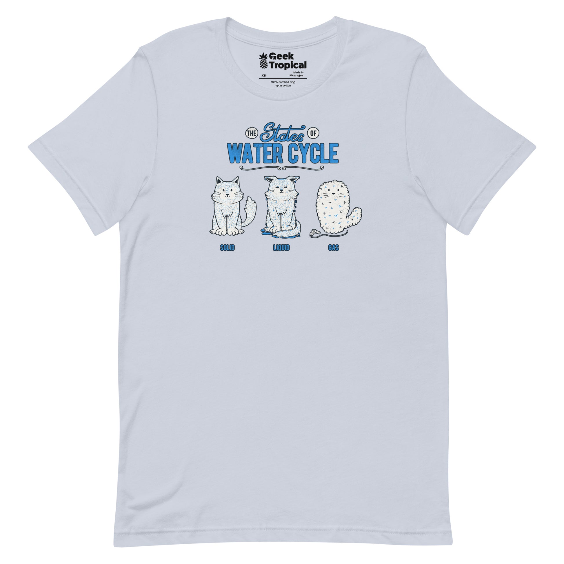 The States of the Water Cycle T-Shirt Geek Nerd Advertise to Meta Animal Patterns Design by Tobe Fonseca