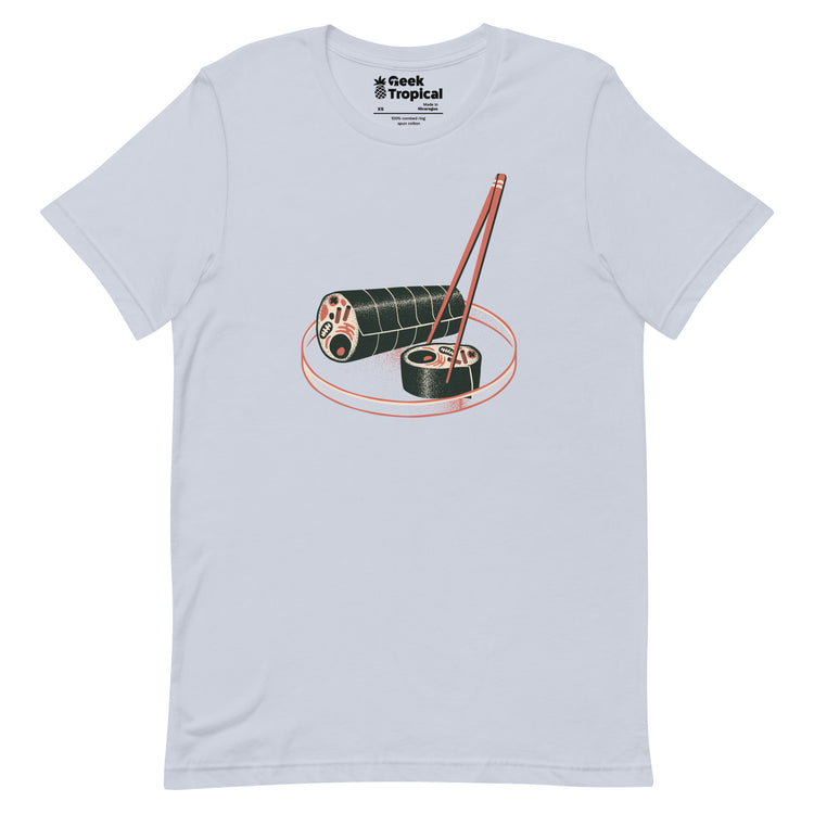 Sushi Cell Science Japanese T-Shirt Geek Nerd Advertise to Meta Design by Tobe Fonseca FLOW DESC WRITING