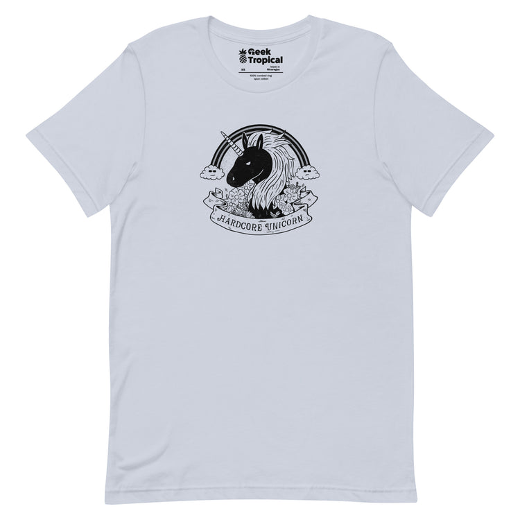 Hardcore Unicorn T-Shirt Geek Nerd Advertise to Meta Animal Patterns Design by Tobe Fonseca