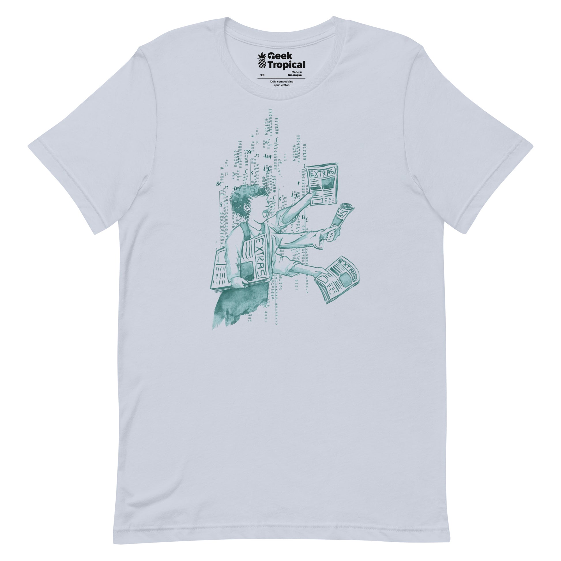 Extra Extra Extra T-Shirt Geek Nerd Advertise to Meta Design by Tobe Fonseca FLOW DESC WRITING