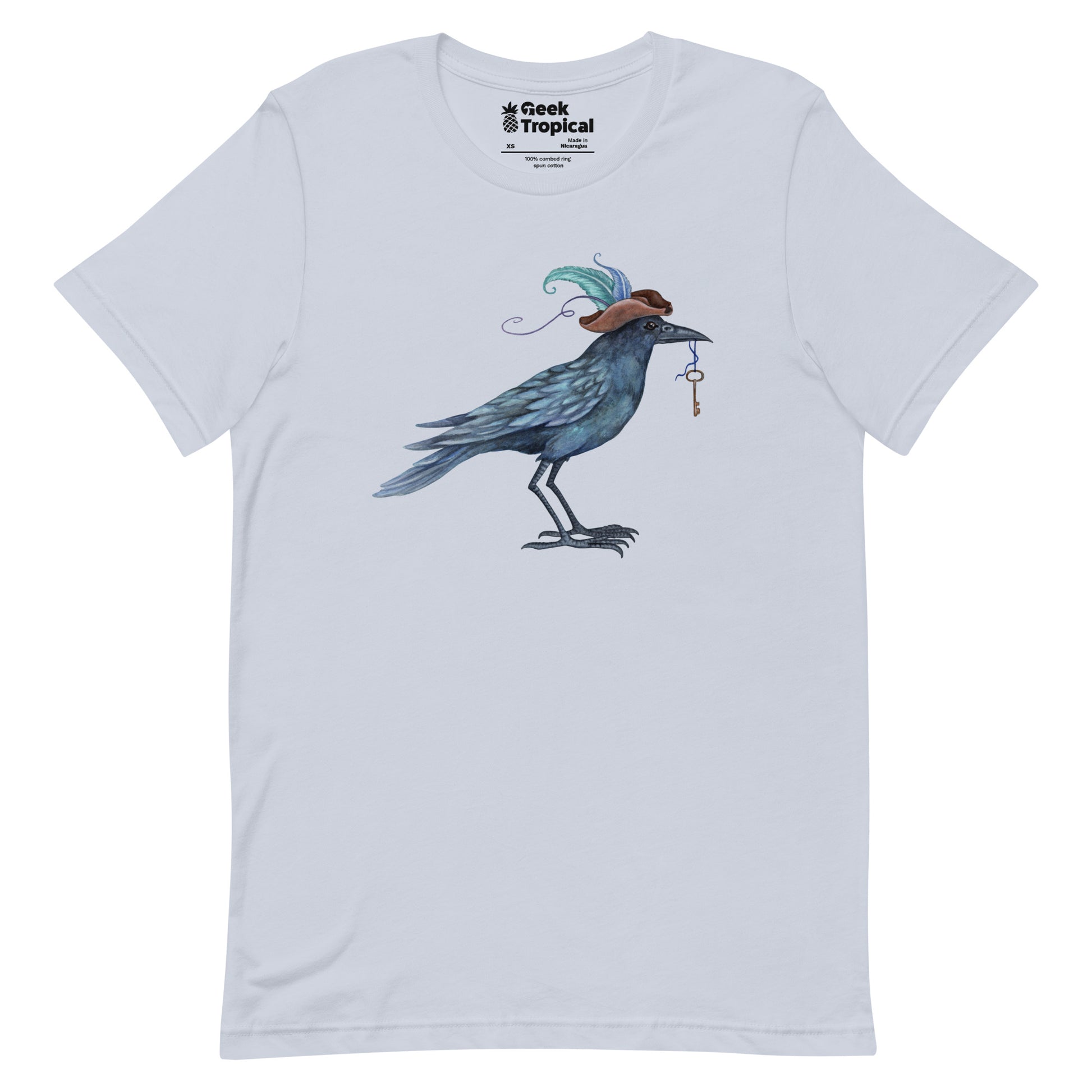 Amy Brown Fancy Crow T-Shirt Geek Nerd Advertise to Meta Animal Patterns Design by Amy Brown