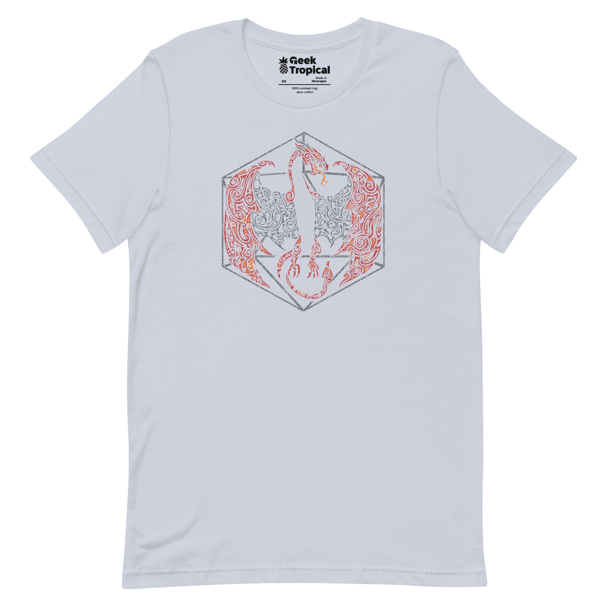Tribal Dragon D20 T-Shirt 16