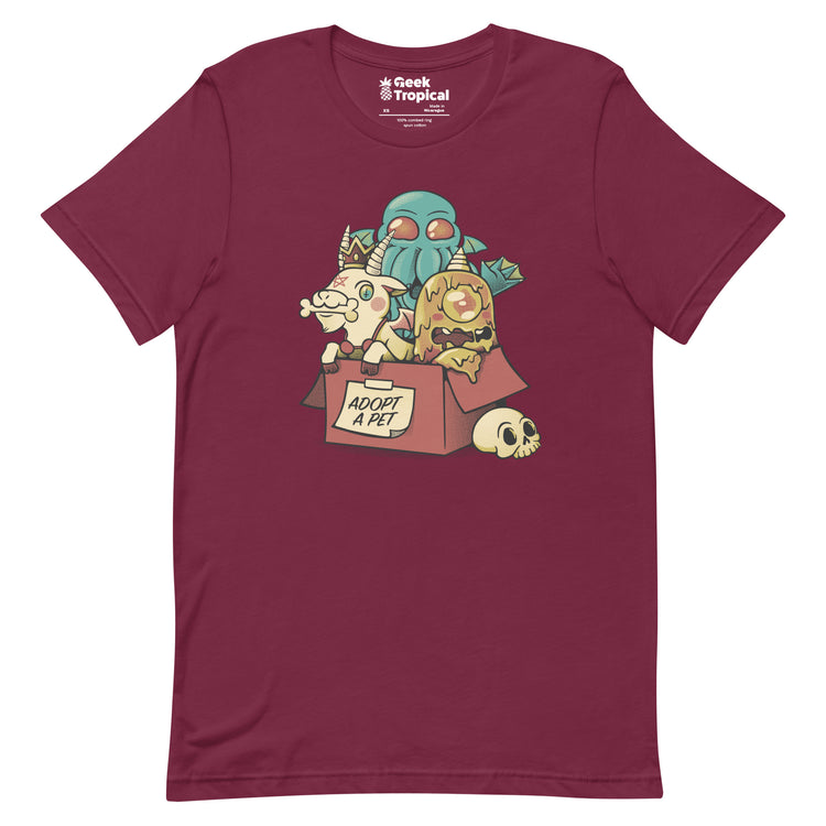 Adopt a Monster Cthulhu T-Shirt Geek Nerd