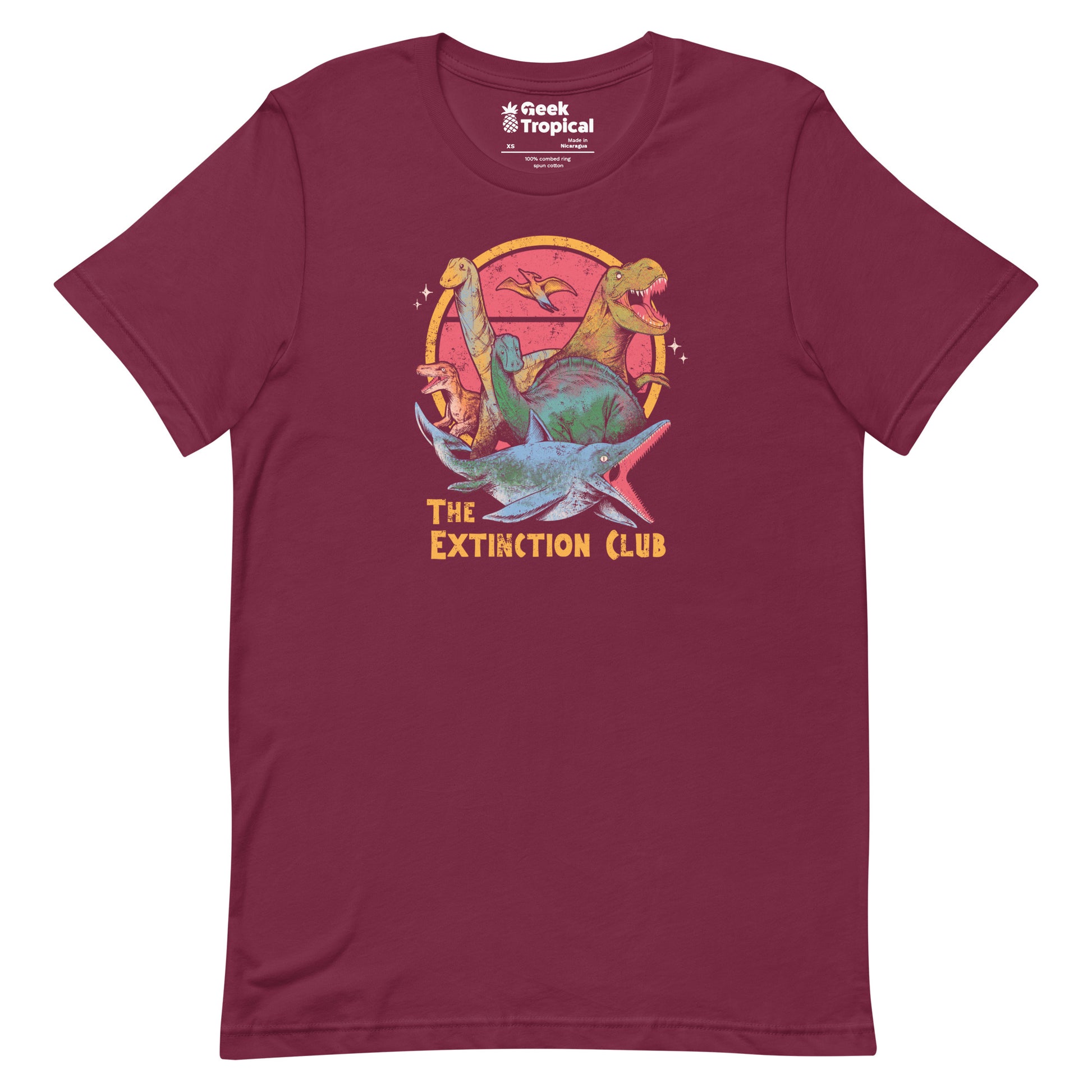The Extinction Club T-Shirt Geek Nerd Advertise to Meta Design by Tobe Fonseca dinosaur print
