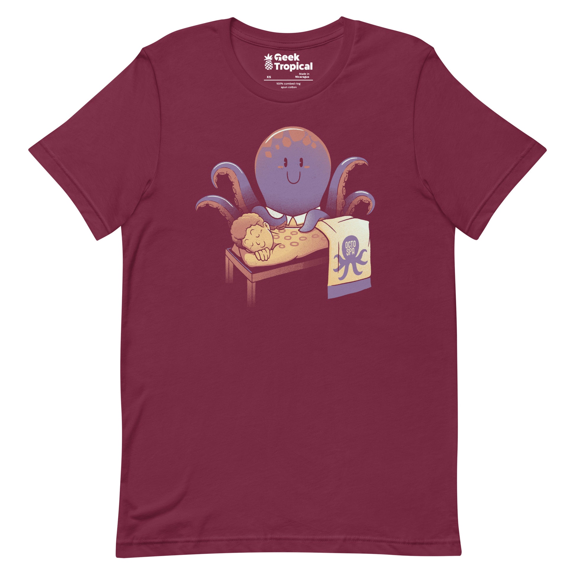 Cupping Therapy Octopus Massage T-Shirt Geek Nerd Advertise to Meta Animal Patterns Design by Tobe Fonseca