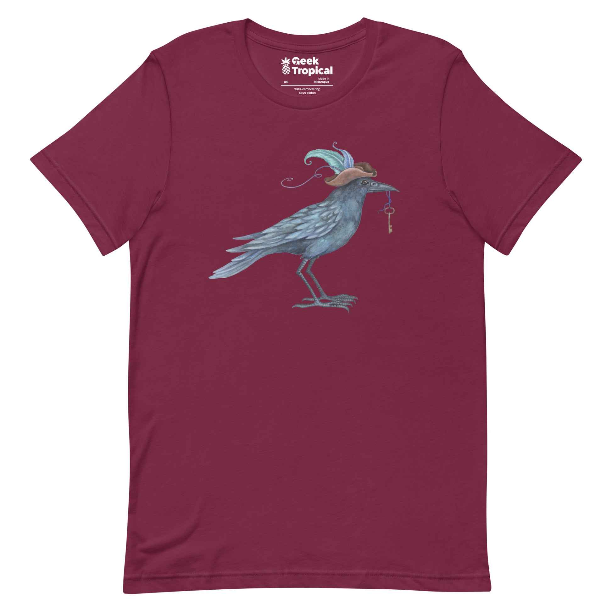 Amy Brown Fancy Crow T-Shirt Geek Nerd Advertise to Meta Animal Patterns Design by Amy Brown