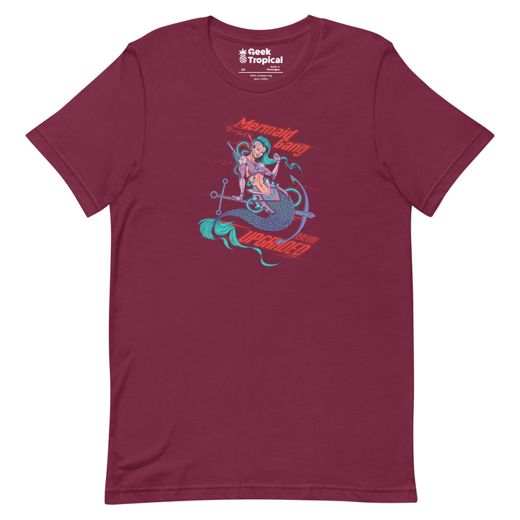Cyberpunk Mermaid T-Shirt Geek Nerd Advertise to Meta computer print Design by Tobe Fonseca
