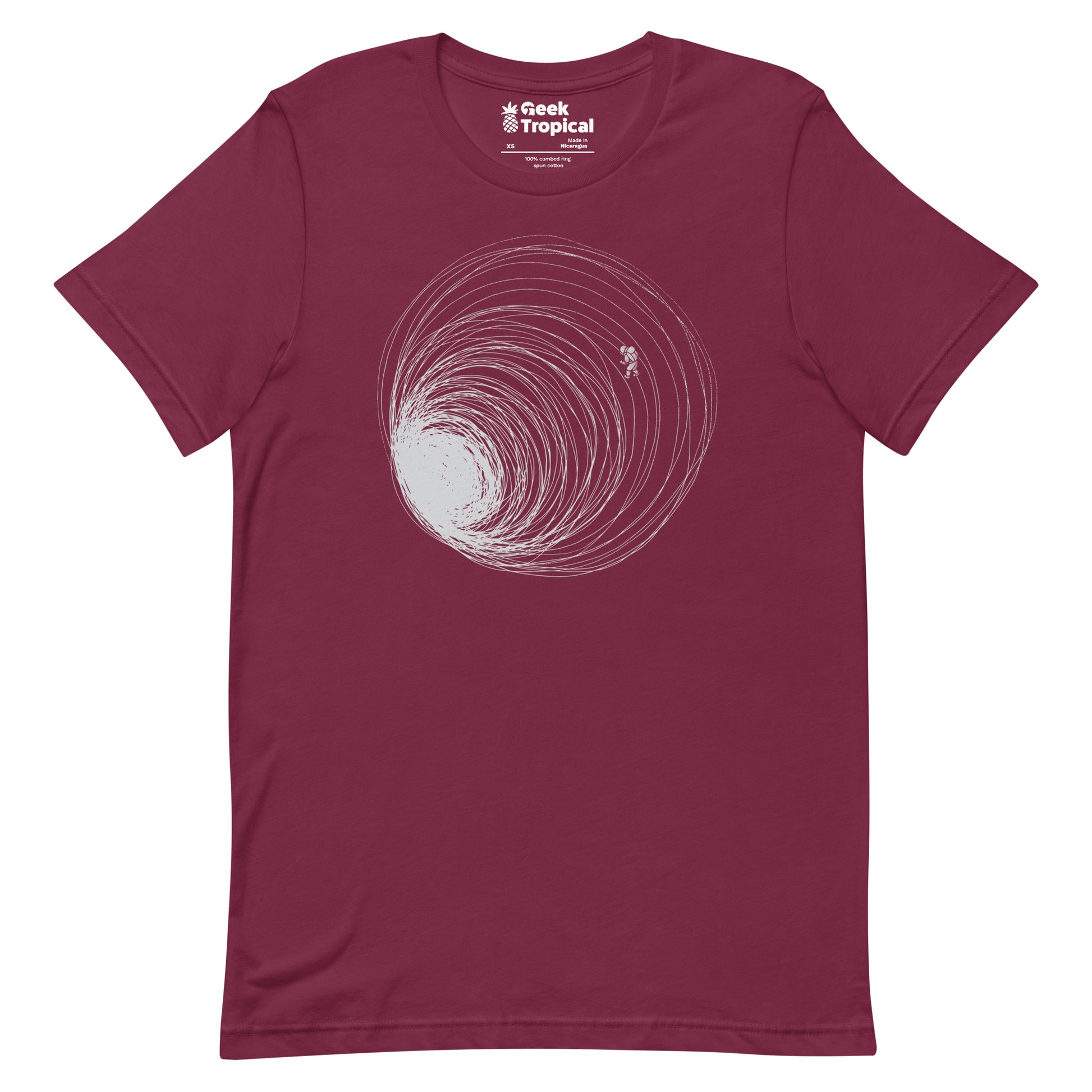 Black Hole Astronaut Lost in Space T-Shirt Geek Nerd Advertise to Meta Design by Tobe Fonseca FLOW DESC WRITING
